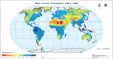 Mean Annual Precipitation (1961 - 1990)