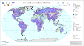 Map "River and Groundwater Basins of the World"